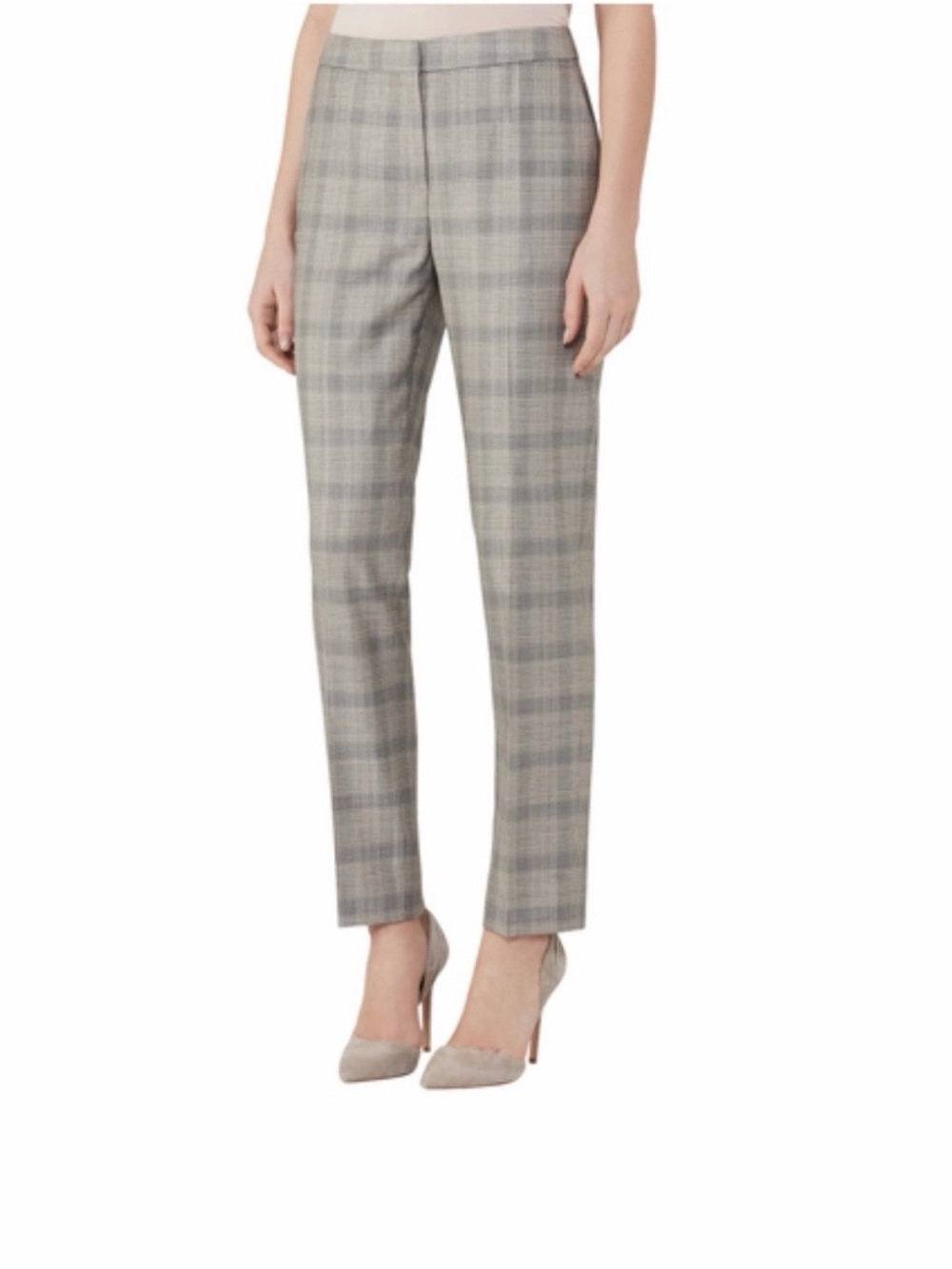 Reiss Web Slim Leg Trouser Pants in Heritage Check size 4